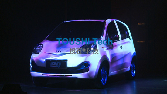 奇瑞eQ電動汽車上海新車發(fā)布會3D Mapping表演