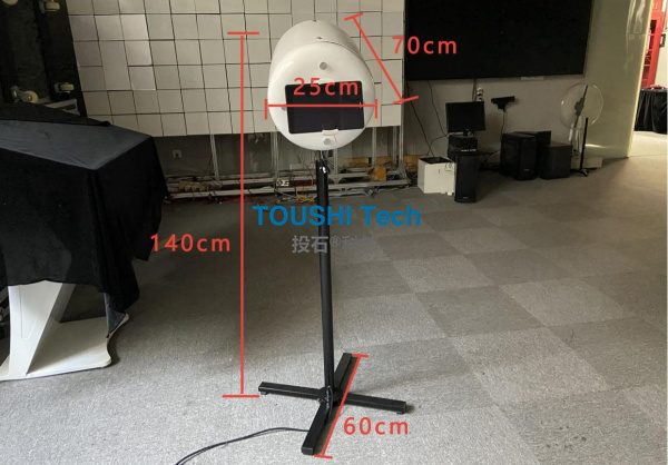 投石科技電動(dòng)煙炮拍照簽到裝置