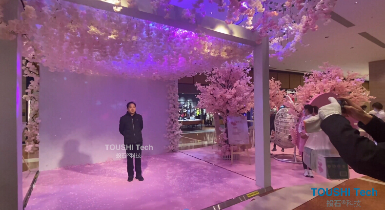 北京雀巢多趣酷思Dolce Gusto路演感應(yīng)落花裝置