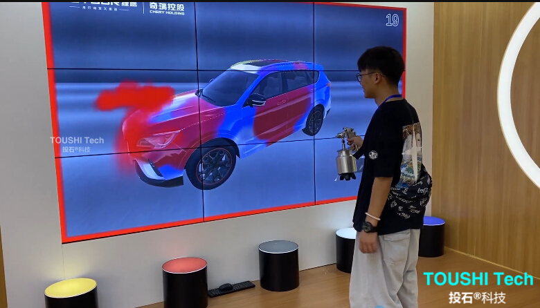 投石科技凌空噴漆涂鴉互動裝置案例集合