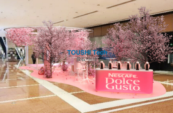 北京雀巢多趣酷思Dolce Gusto路演感應(yīng)散花裝置