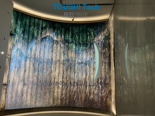 中國葛洲壩地產(chǎn)重慶璧山項(xiàng)目重慶御湖蘭園售樓處三通道投影