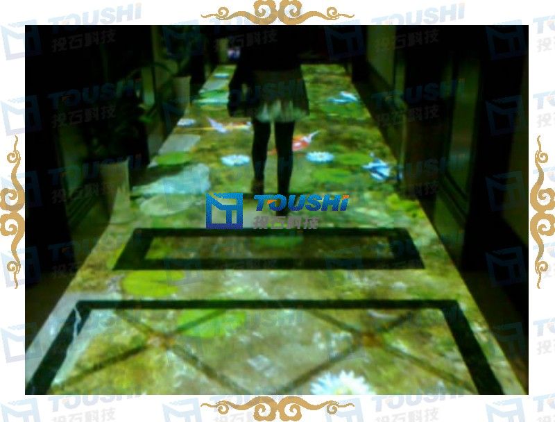 南京金基地產(chǎn)售樓處多媒體展廳互動投影案例