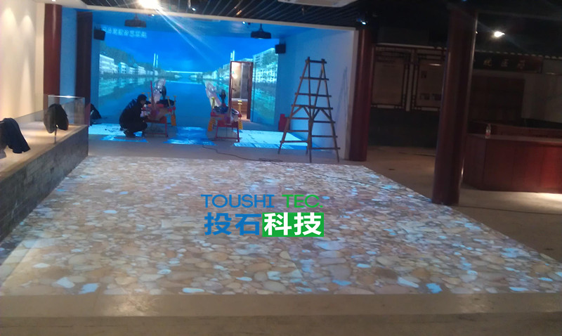 南京市高淳老街非遺展示館、新四軍駐高淳辦事處舊址互動投影案例